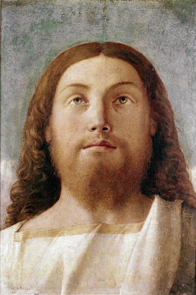 El redentor (detalle) de Giovanni Bellini