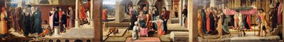 Tres historias de Drusiana y de San Juan Evangelista de Giovanni Bellini