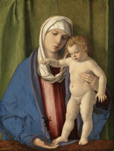 Virgen con el Niño, c.1488-90 (óleo sobre tabla) de Giovanni Bellini