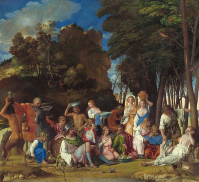 La Fiesta de los Dioses de Giovanni Bellini and Titian