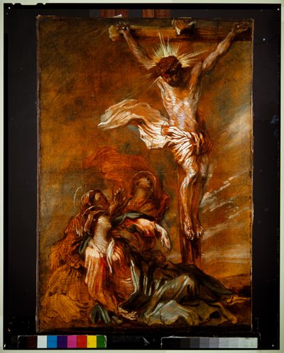 La Crucifixión (sketch) de Giovanni Benedetto (1609 64) Castiglione
