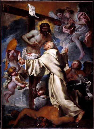 Visión mística de San Bernardo de Giovanni Benedetto Castiglione