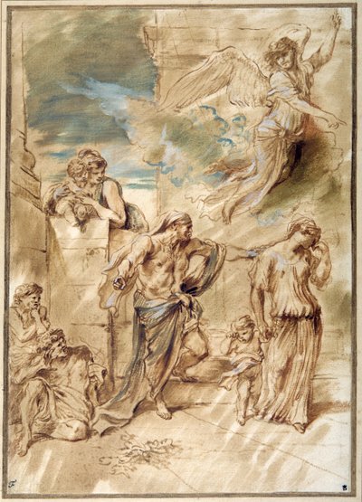 La Expulsión de Agar de Giovanni Benedetto Castiglione