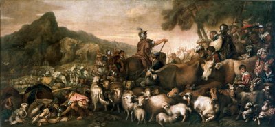 El pueblo hebreo en un viaje a la Tierra Prometida de Giovanni Benedetto Castiglione