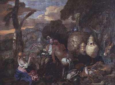 Bacantes y un sátiro de Giovanni Benedetto Castiglione