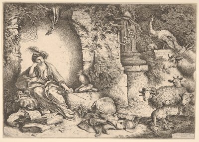Circe transformando a los compañeros de Ulises en bestias de Giovanni Benedetto Castiglione