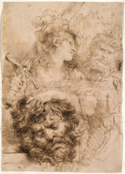 David con la cabeza de Goliat de Giovanni Benedetto Castiglione