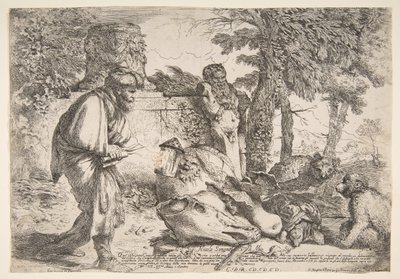 Diógenes buscando un hombre honesto, ca. 1645-47 de Giovanni Benedetto Castiglione