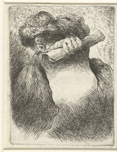 Cabeza de hombre con banderola Pequeño estudio de cabezas con tocados orientales (título de la serie) de Giovanni Benedetto Castiglione