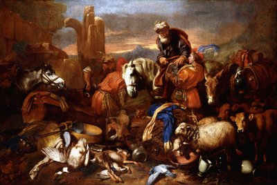 El viaje de Jacob a Egipto de Giovanni Benedetto Castiglione