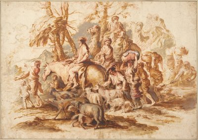 El regreso de Jacob de Giovanni Benedetto Castiglione
