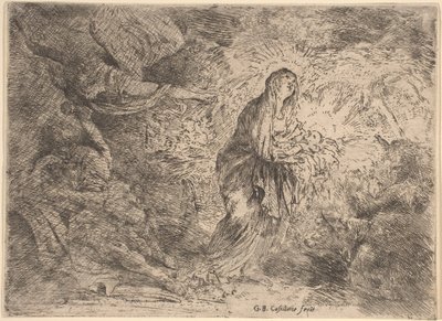 José Despertado por el Ángel de Giovanni Benedetto Castiglione
