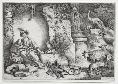 La Melancolía, c.1660-1665 de Giovanni Benedetto Castiglione