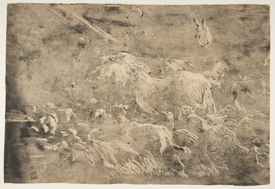 Noé y los animales entrando en el arca, 1650-55 de Giovanni Benedetto Castiglione