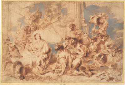 Die Anbetung der Hirten de Giovanni Benedetto Castiglione