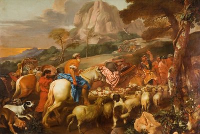 El ángel apareciendo a los pastores, mediados-finales del siglo XVII de Giovanni Benedetto Castiglione