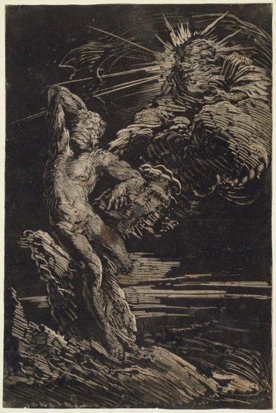 La creación de Adán de Giovanni Benedetto Castiglione