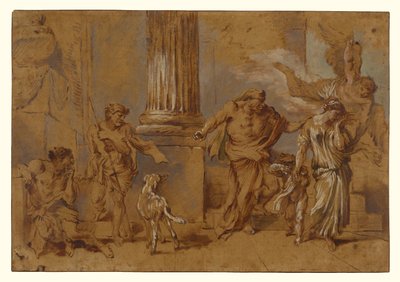 Die Vertreibung der Hagar de Giovanni Benedetto Castiglione
