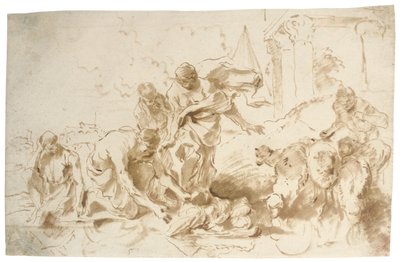 El hallazgo de Moisés de Giovanni Benedetto Castiglione