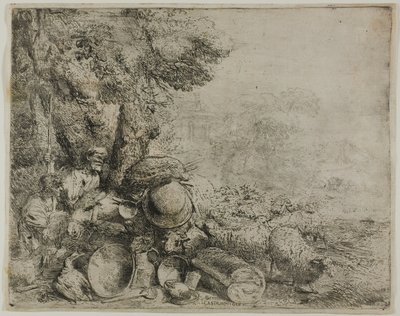 El burro sobrecargado de Giovanni Benedetto Castiglione