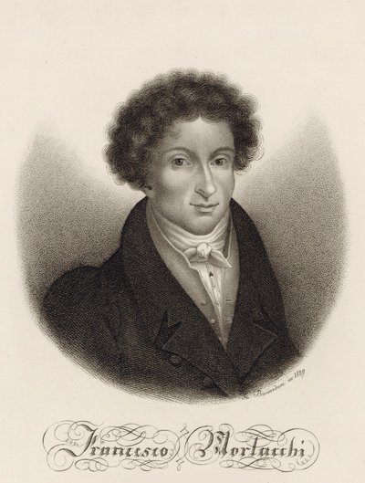 Retrato del Compositor Francesco Morlacchi 1784-1841 de Giovanni Bernardoni
