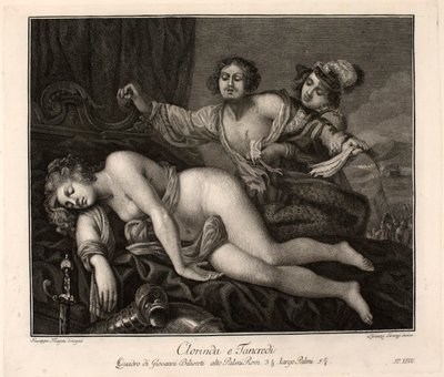 El lamento de Tancredi por el cadáver de Clorinda de Giovanni Biliverti