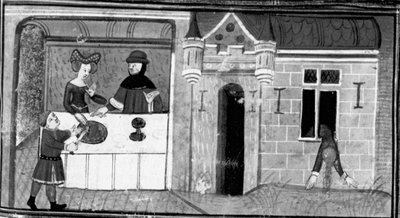 Decamerón, Guilielmo Rossiglione hace que su mujer sirva al corazón de Guardastagno; la mujer se tira por la ventana Cuarto día, cuento 9 de Giovanni Boccaccio