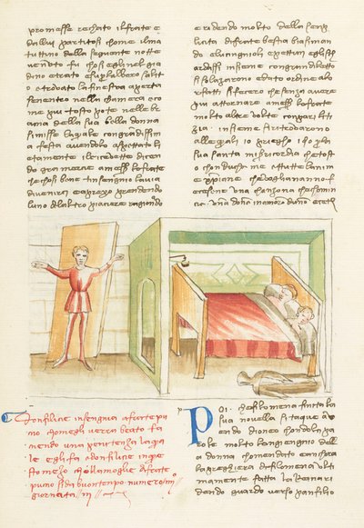 Decamerón, La llave del paraíso - Puccio di Rinieri maltratado por Felice, Tercer día, relato 4. de Giovanni Boccaccio