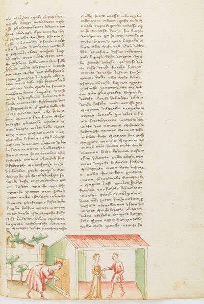 Decamerón, El Fantasma - Tessa dalla Cuculia maltratando a su marido , Séptimo Día, relato 1. de Giovanni Boccaccio