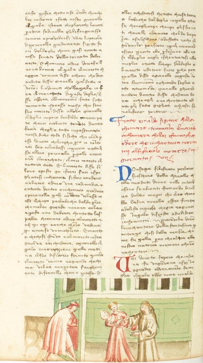 Decamerón, El devorador de gusanos Rinaldo maltratando al marido de Agnesa, Séptimo día, cuento 3. de Giovanni Boccaccio