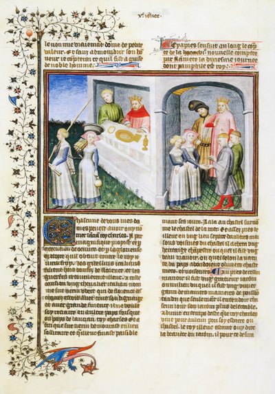 Madonna Dianora se promete a Messer Ansaldo un jardín; Messer Ansaldo emplea a un nigromante y le regala un jardín; Madonna Dianora le cuenta su promesa a su marido Gilberto y éste la perdona. de Giovanni Boccaccio