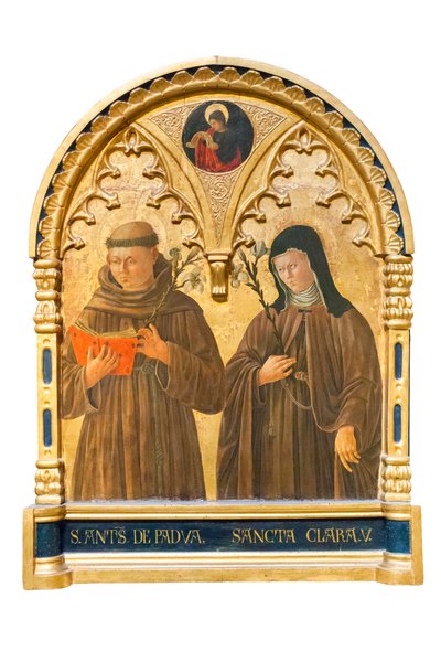 San Antonio de Padua y Santa Clara de Asís de Giovanni Boccati or Boccatto
