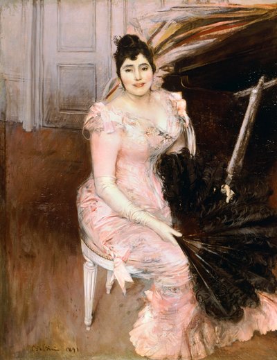 Cantante argentina, por Giovanni Boldini de Giovanni Boldini