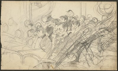 Audiencia en un teatro parisino I de Giovanni Boldini