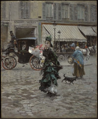 Cruzando la calle de Giovanni Boldini