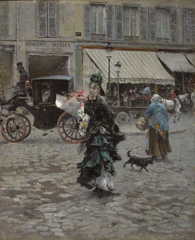 Cruzando la Calle de Giovanni Boldini