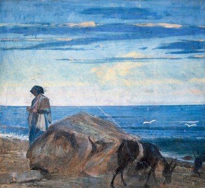 Pastor de cabras junto al mar de Giovanni Boldini
