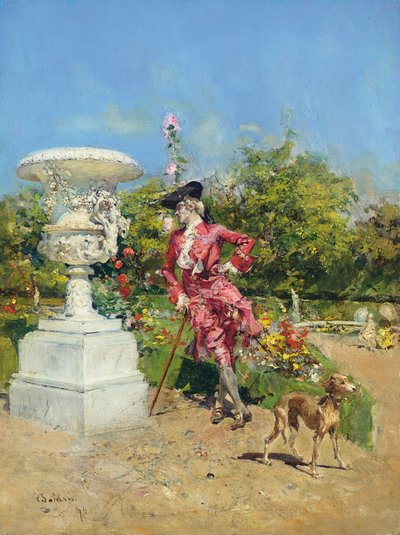 Il Marchesino à Versailles, 1876 de Giovanni Boldini