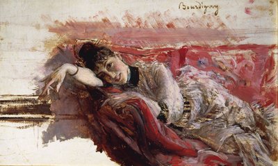 Italia, Florencia, Retrato de Alaide Banti de Giovanni Boldini