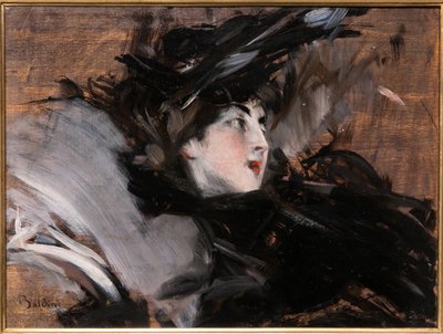 Dama con bonete de Giovanni Boldini