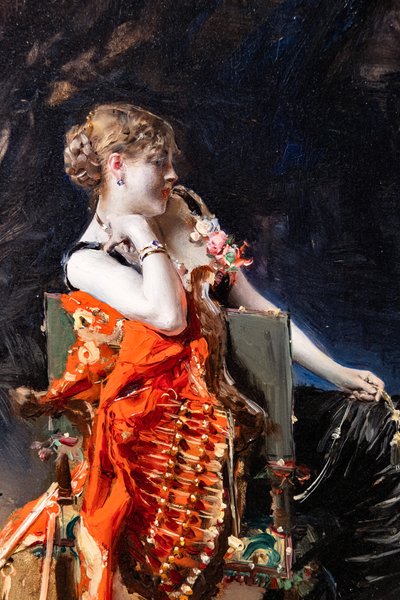 Madame X, detalle de Giovanni Boldini