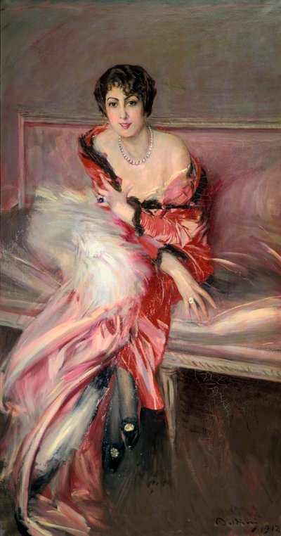 Madame Juillard en Rojo, 1912 de Giovanni Boldini
