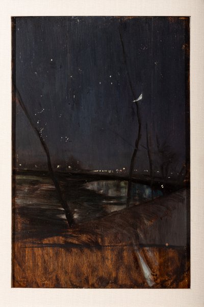 Nocturno en el Sena (óleo sobre tabla) de Giovanni Boldini
