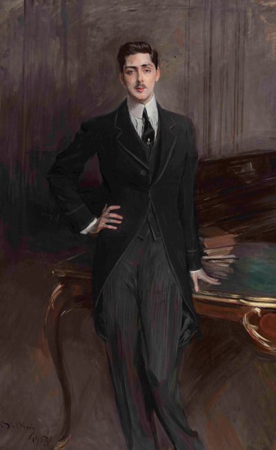 Retrato del Conde Sergey Platonovich Zubov 1881-1964 de Giovanni Boldini