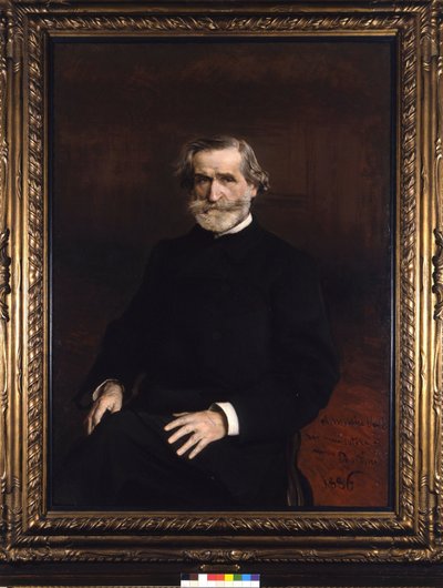 Retrato de Giuseppe Verdi (1813 - 1901), compositor italiano por Giuseppe Boldini. Casa de reposo para músicos G. Verdi de Giovanni Boldini
