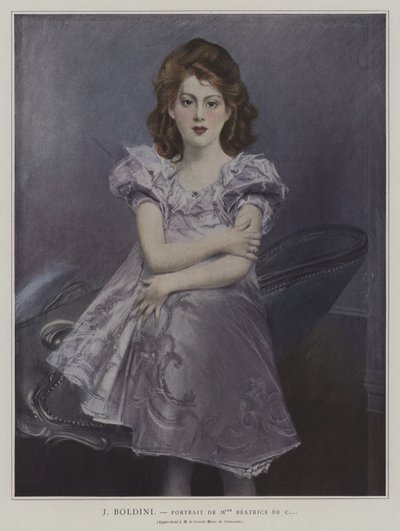 Retrato de la señorita Beatrice de C... de Giovanni Boldini