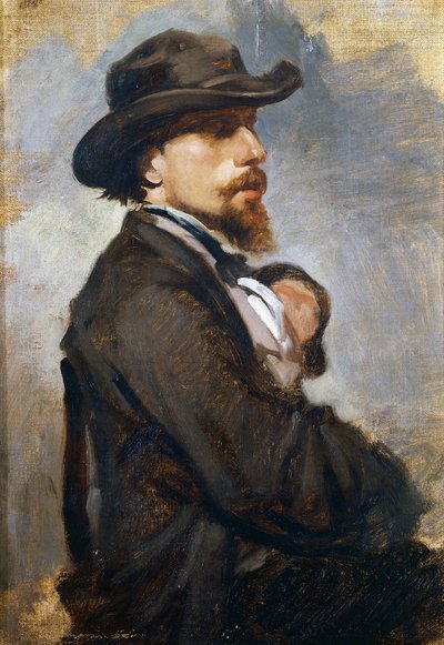 Retrato del pintor italiano Vincenzo Cabianca (1827-1902) de Giovanni Boldini