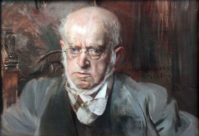 Retrato del pintor Adolph von Menzel de Giovanni Boldini