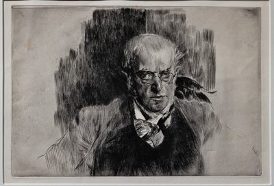 Retrato del pintor Adolph Menzel de Giovanni Boldini