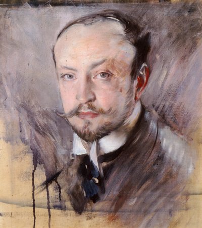 Autorretrato, vista frontal de Giovanni Boldini